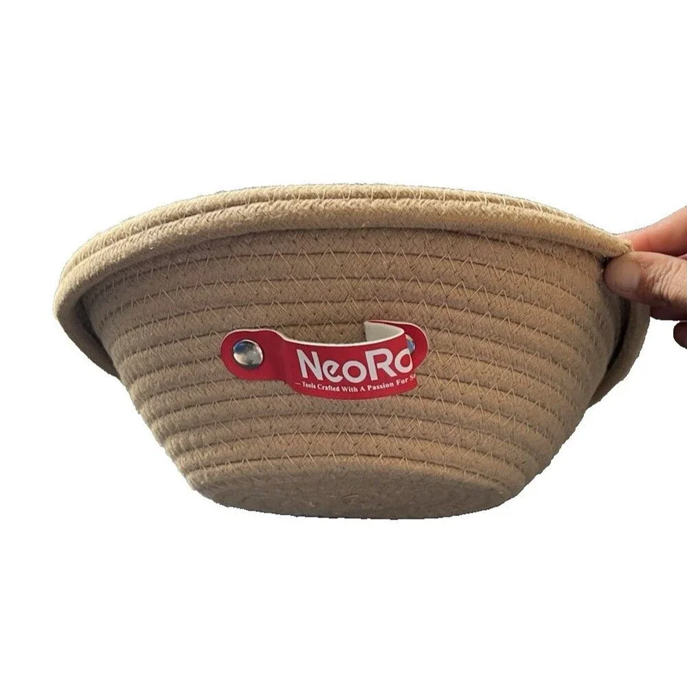 NeoRov Banneton Bread Proofing Basket Set - 2 Round Sourdough Proofing